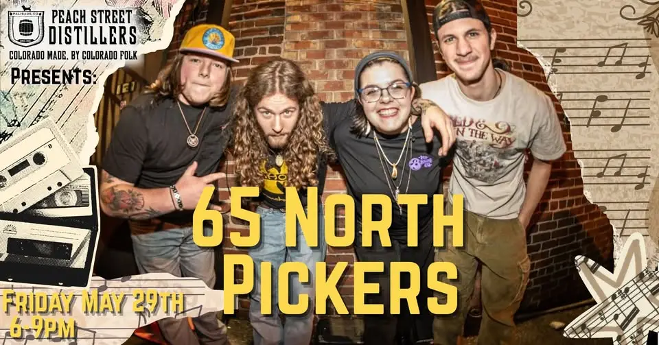 65 North Pickers Live Music, Friday May 29th, 6–9pm.